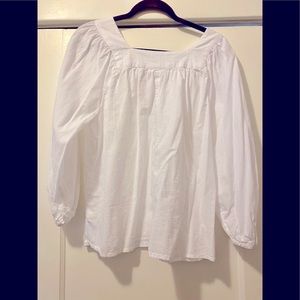 GAP white peasant style top
